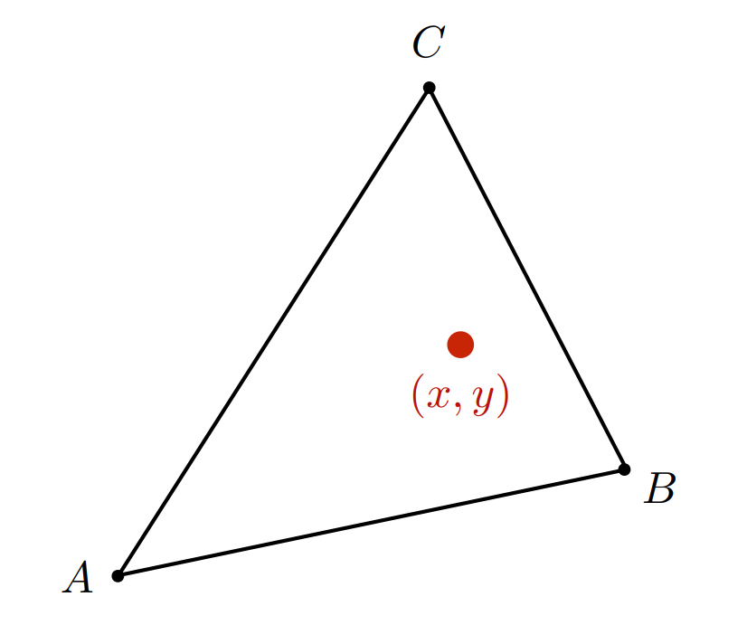 重心坐标（Barycentric coordinates）